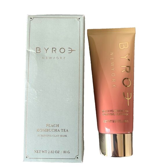 BYROE New York: Purifying Clay Mask in Peach Kombucha Tea 2.82 oz/ 80 g New - Picture 5 of 5